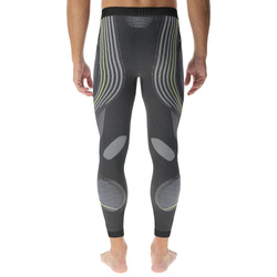 Funkční kalhoty UYN Man Evolutyon UW Pant Long Melange Anthracite Melange/Blue/Yellow Shiny - 2023/24