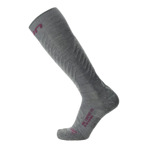 Lyžařské ponožky UYN Woman Ski One Comfort Fit Grey/Purple - 2025/26
