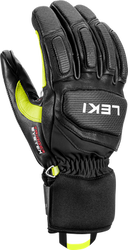 Lyžařské rukavice LEKI Griffin Pro 3D Black/Neon - 2024/25