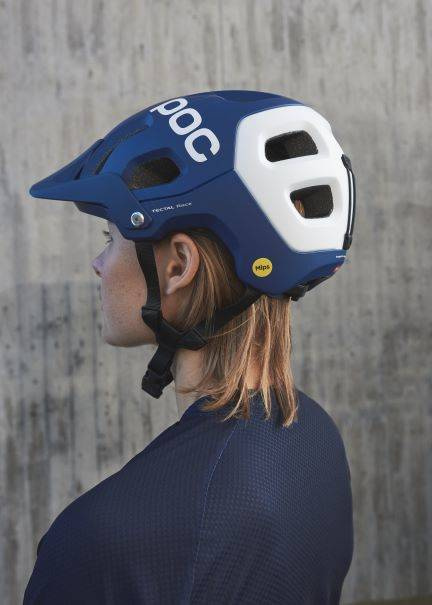 Cyklistická helma POC Tectal Race MIPS Lead Blue/Hydrogen White Matt