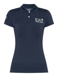 Tričko Emporio Armani Woman Jersey Polo Navy Blue