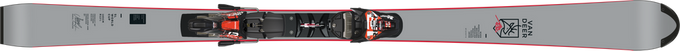 Sjezdové lyže Van Deer SL FIS WC + XComp 12 GW Black/Flo Red - 2025/26