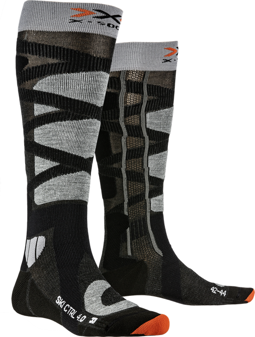 Lyžařské ponožky X-Socks Ski Control 4.0 Anthracite Melange/Stone Grey Melange - 2024/25
