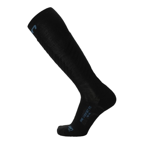 Lyžařské ponožky UYN Man Ski One Comfort Fit Black/Blue Poseidon - 2025/26