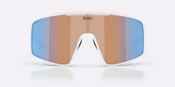Sluneční brýle BLIZ P001 Frame Matte White with N_O_N Coral/Orange Mirror Blue Lenses