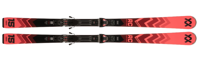 Sjezdové lyže Volkl Racetiger RC Red + vMotion 12 GW Red - 2024/25