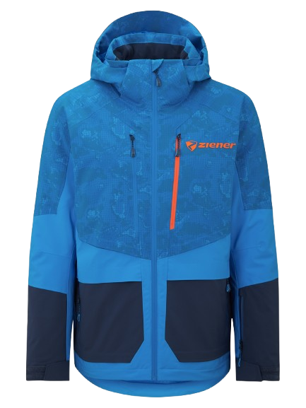 Lyžařská bunda Ziener Trivor Man Padded Blue Foggy Print Dark Navy - 2025/26