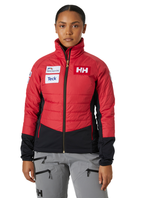 Péřová bunda Helly Hansen World Cup Insulator Jacket Red - 2023/24
