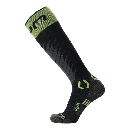 Lyžařské ponožky UYN Man Ski One Merino Socks Black/Lime - 2025/26