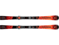 Sjezdové lyže Rossignol Hero Athlete Multievent 127-148 + NX 7 GW Lifter Black Hot Red - 2025/26