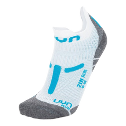 Běžecké ponožky UYN Woman Run 2IN Socks White/Turquoise