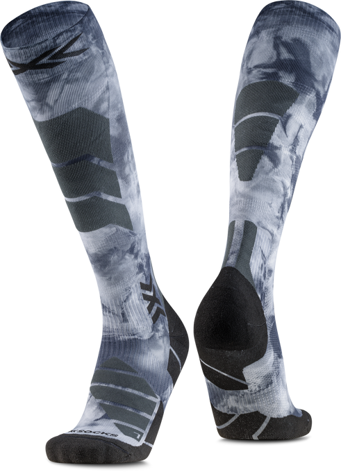 Lyžařské ponožky X-socks SKI EXPERT WILD OTC TIEDYE X BLACK/X WHITE - 2025/26