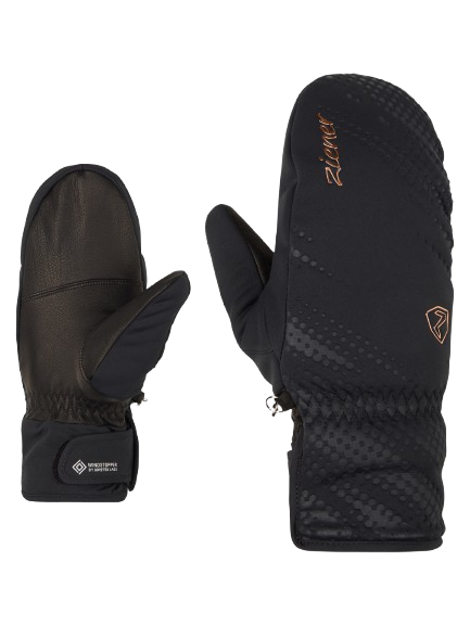 Lyžařské rukavice Ziener Karoia-z Ws Pr Mitten Glove Lady Black Rose Metallic - 2025/26