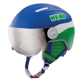 Lyžařská helma HEAD Mojo Visor Blue/Green - 2025/26