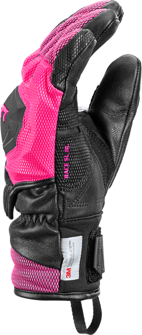 Lyžařské rukavice LEKI WCR Venom 3D Junior Pink - 2025/26