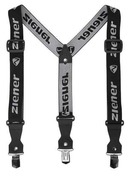 Šle Ziener Braces Clip Black - 2024/25