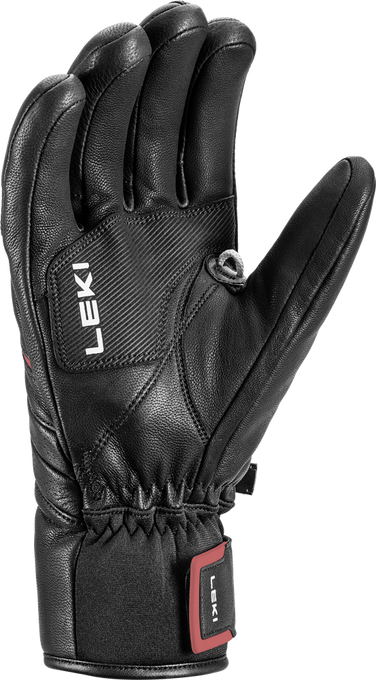Lyžařské rukavice LEKI Phoenix 3D Black/Red - 2023/24