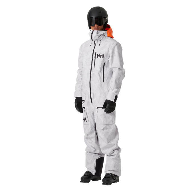 Lyžařská kombinéza Helly Hansen Chugach Infin Printed Suit Grey Fog Snow Camo Aop - 2024/25