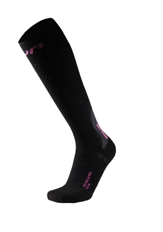 Skarpety narciarskie UYN Woman Ski One Alpine Merino Socks Black/Pink - 2025/26