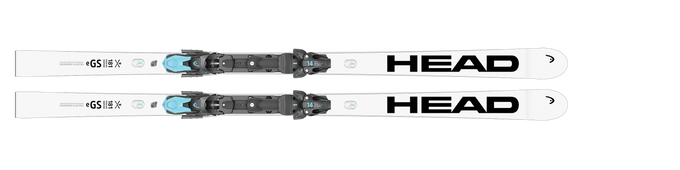 Sjezdové lyže HEAD WCR E-GS Rebel + Race Plate WCR 14 short + HEAD Freeflex ST 14 - 2025/26