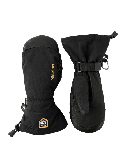 Lyžařské rukavice Hestra Army Leather Gore-Tex Mitt Black- 2025/26