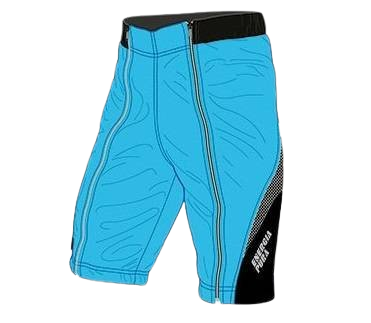 Šortky ENERGIAPURA New Wengen Bicolor Sky/Black
