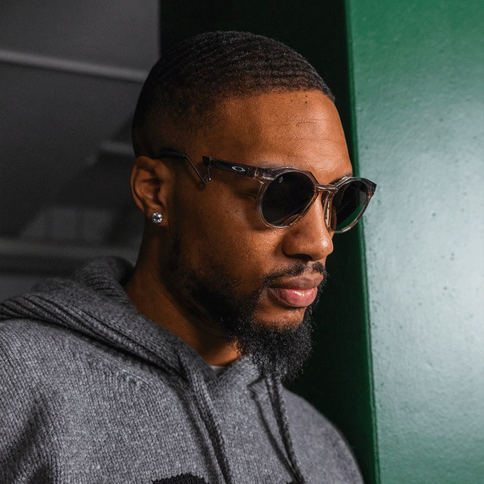 Sluneční brýle OAKLEY HSTN Metal Damian Lillard Signature Series Prizm Black Lenses / Grey Ink & Sepia Frame