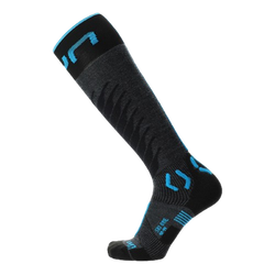 Lyžařské ponožky UYN Man Ski One Merino Socks Anthracite/Turquoise - 2025/26