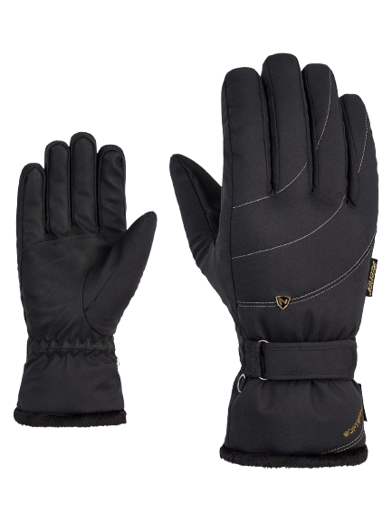 Lyžařské rukavice Ziener Kahli-z Pr Glove Lady Black Gold Art - 2025/26