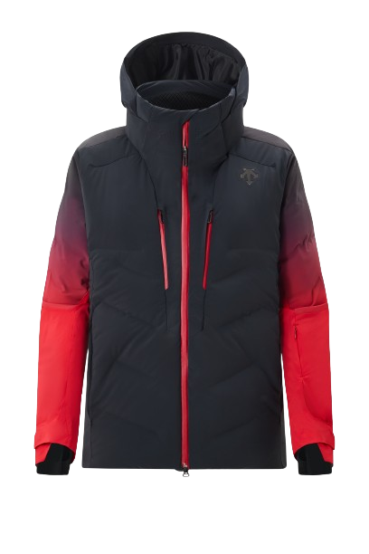 Péřová bunda Descente Hybrid Down Jacket Black Electric Red - 2024/25
