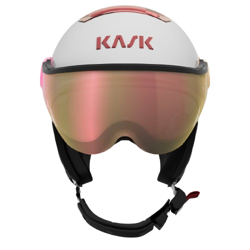 Lyžařská helma KASK Chrome Visor White/Pink Gold - 2025/26