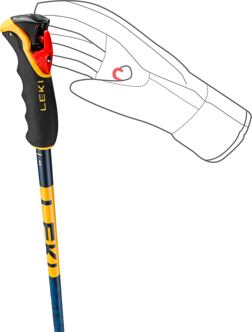 Sjezdové hole LEKI Spitfire Vario 3D Orange - 2025/26