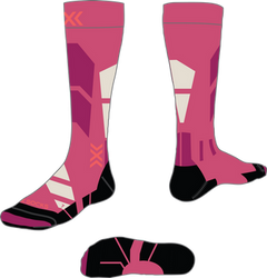 Lyžiarske ponožky X-Socks Ski Perform OTC Light Pink/Light Sand - 2024/25