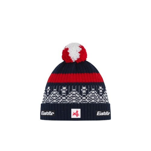 Čepice Eisbar Norrak Pompon MÜ SA Navy Blue/White/Red - 2025/26