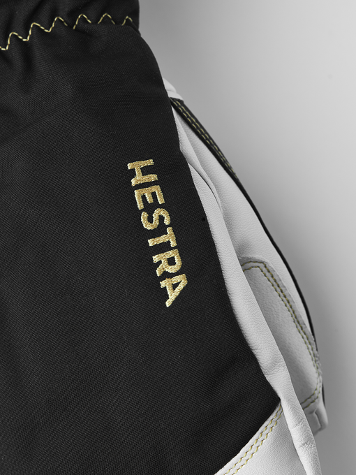 Lyžiarske rukavice Hestra Army Leather Gore-Tex Mitt Black/Natural Grey - 2025/26