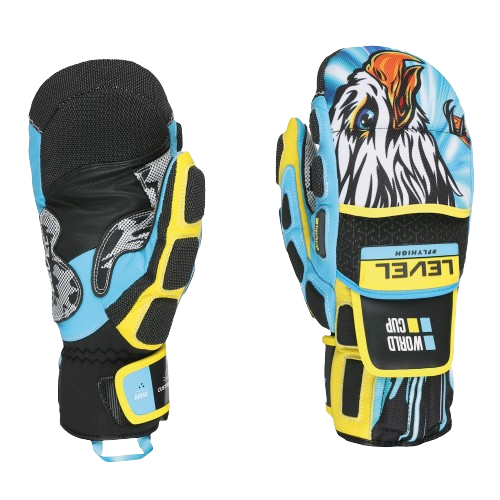 Lyžařské rukavice Level Worldcup CF Mitt Yellow/Blue - 2025/26