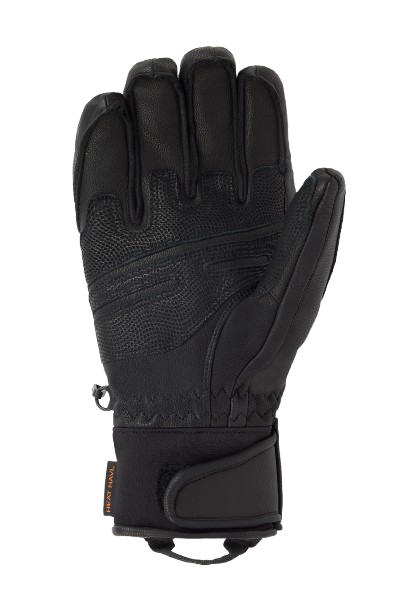 Lyžařské rukavice Descente Leather Glove Black - 2025/26