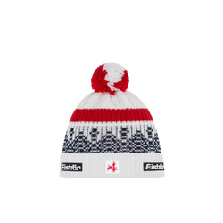 Čepice Eisbar Norrak Pompon MÜ SA White/Red/Navy Blue - 2025/26