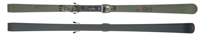 Sjezdové lyže Van Deer Pro RS + Comp 12 GW Khaki - 2025/26