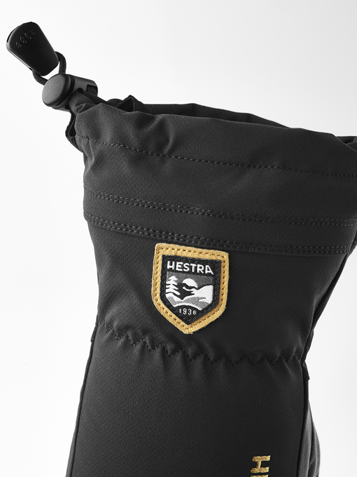 Lyžiarske rukavice Hestra Heli Mistral Jr. Black - 2025/26