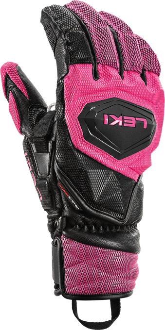 Lyžařské rukavice LEKI WCR Venom SL 3D Pink - 2025/26