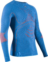 Funkčné tričko X-bionic Energy Accumulator 4.0 Shirt LG SL Men Galactic Blue/Vibrant Orange - 2023/24