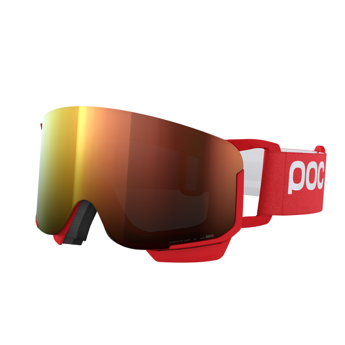 Lyžařské brýle POC Nexal Mid Prismane Red/Partly Sunny Orange - 2025/26