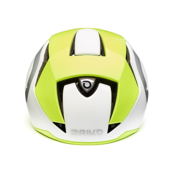 Cyklistická helma BRIKO Gass 2.0 White Yellow/Fluo Silver - 2021