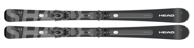 Sjezdové lyže HEAD Shape E-V10 + PR 11 GW Matt Black 90 mm [G] - 2025/26