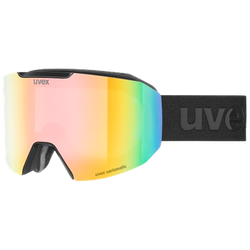 Lyžařské brýle Uvex Evidnt ATTRACT Small V Black Matt/Mirror Rainbow + spare lens - 2025/26