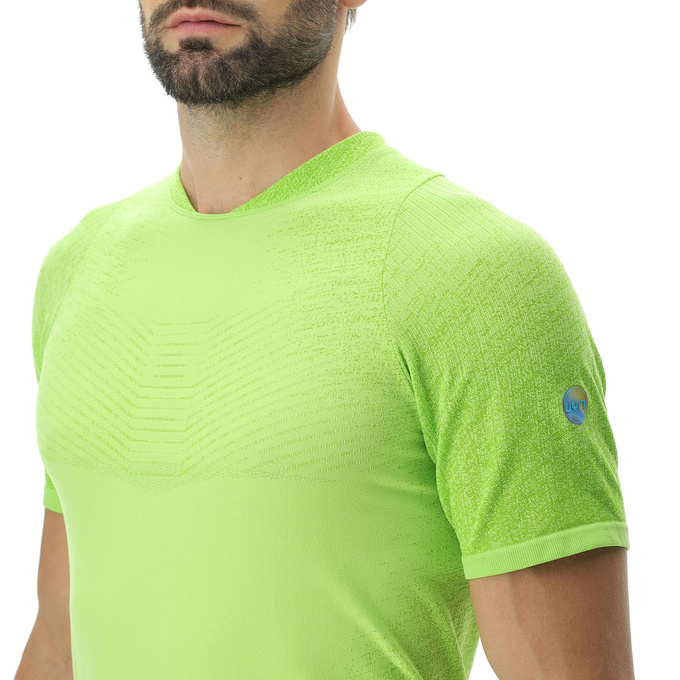 Běžecké tričko UYN Man Running Exceleration OW Shirt SH_SL Lime/Sulphur Spring