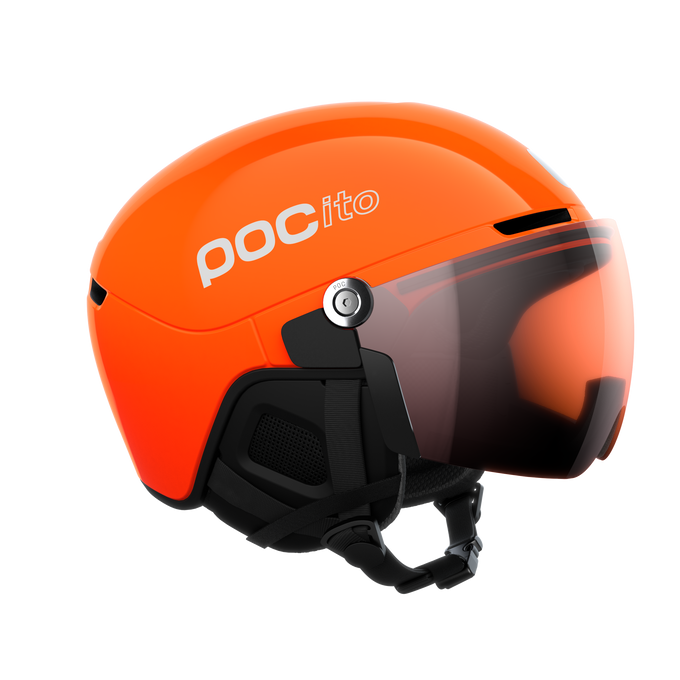 Lyžařská helma POC POCito Obex Visor Fluorescent Orange - 2025/26