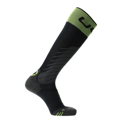 Lyžařské ponožky UYN Man Ski One Merino Socks Black/Lime - 2025/26