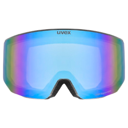 Lyžařské brýle Uvex lace ATTRACT FM Black Matt/Mirror Blue + spare lens - 2025/26